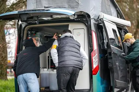 SEK-Einsatz am Rasthof Alsbach.