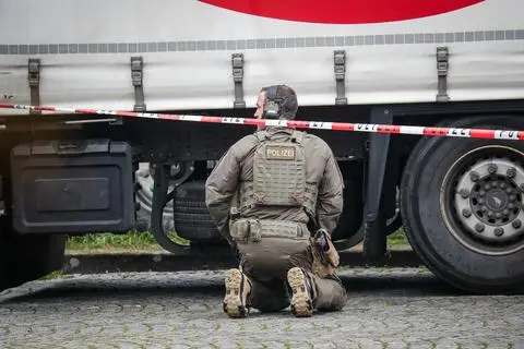 SEK-Einsatz am Rasthof Alsbach.