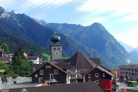 Traditionelles Ortsbild: Triesenberg. Foto: L. Solcher