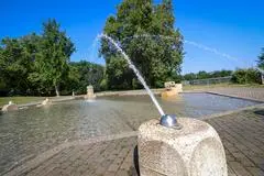 Wasserspielplatz Hartenbergpark läuft wieder.
