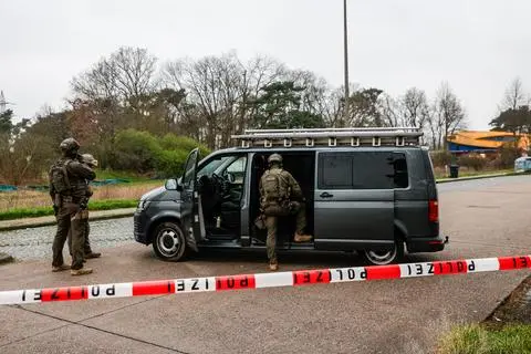 SEK-Einsatz am Rasthof Alsbach.