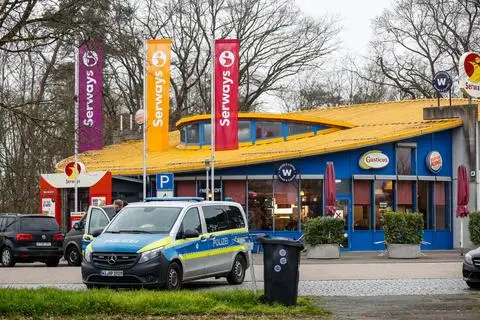 SEK-Einsatz am Rasthof Alsbach.