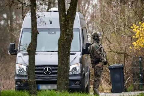 SEK-Einsatz am Rasthof Alsbach.