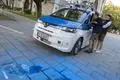 Mitarbeiter der Technischen Universität München (TUM) präsentieren autonome „Wiesn-Shuttle“. Der Experimentier-Wagen hat eine Strassenzulassung und wird zusätzlich von einem Fahrer gesichert. 