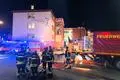 Brand im Altbau: Die Feuerwehr ist im Krankenhaus Frankenberg im Einsatz.