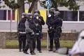 Zweimal wurde in Osthofen Amok-Alarm ausgelöst. Der massive Polizeieinsatz hat viele Schüler verstört. Das Foto entstand beim zweiten Fehlalarm am 24. Januar.