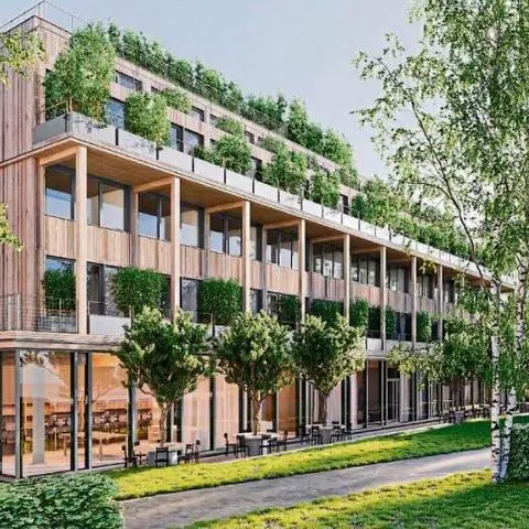 Einige der geplanten Wohnungen gehen über zwei Etagen und haben auch zwei Balkone. 