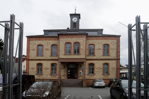 Das Rathaus in Bischofsheim.
