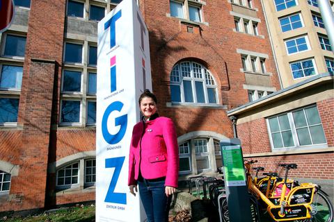 Seit zwei Jahren ist Petruta Tatulescu Geschäftsführerin im TIGZ, sie hat die Start-ups durch die Pandemiezeit geführt. © Ulrich von Mengden