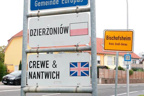 Bischofsheim pflegt eine Partnerschaft mit Dzierzoniow in Polen sowie Crewe & Nantwich in Großbritannien. hbz/Judith Walerius