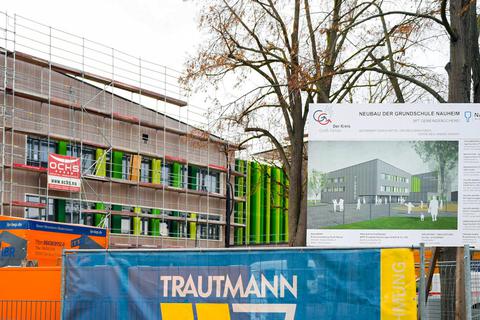 Für zukunftsweisend halten die Groß-Gerauer Kreis-Grünen das Konzept der Nauheimer Grundschule, die derzeit neu gebaut wird. Foto: Vollformat/Samantha Pflug