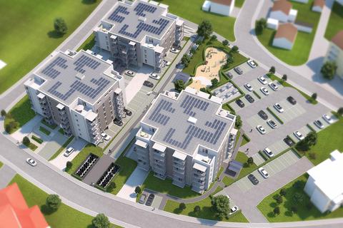 Das Projekt „Wohnen am Rhein“ in Biebesheim ist das größte Projekt der Baugenossenschaft Ried.  Illustration: BG Ried