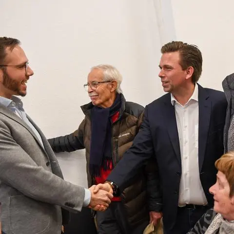 Konkurrenten in der Stichwahl: Max Hochstätter (links) und Marc Friedrich entscheiden unter sich, wer Bürgermeister wird.