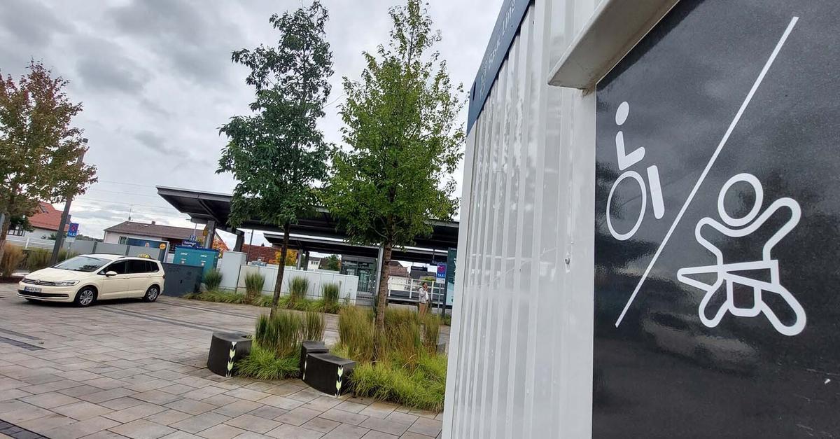 Neue Toilette in Container am Raunheimer Bahnhof