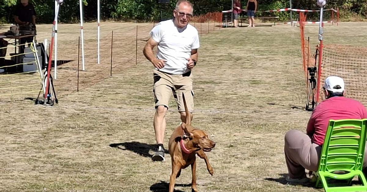 Hunde trotzen Hitze beim Spaßrennen in Raunheim