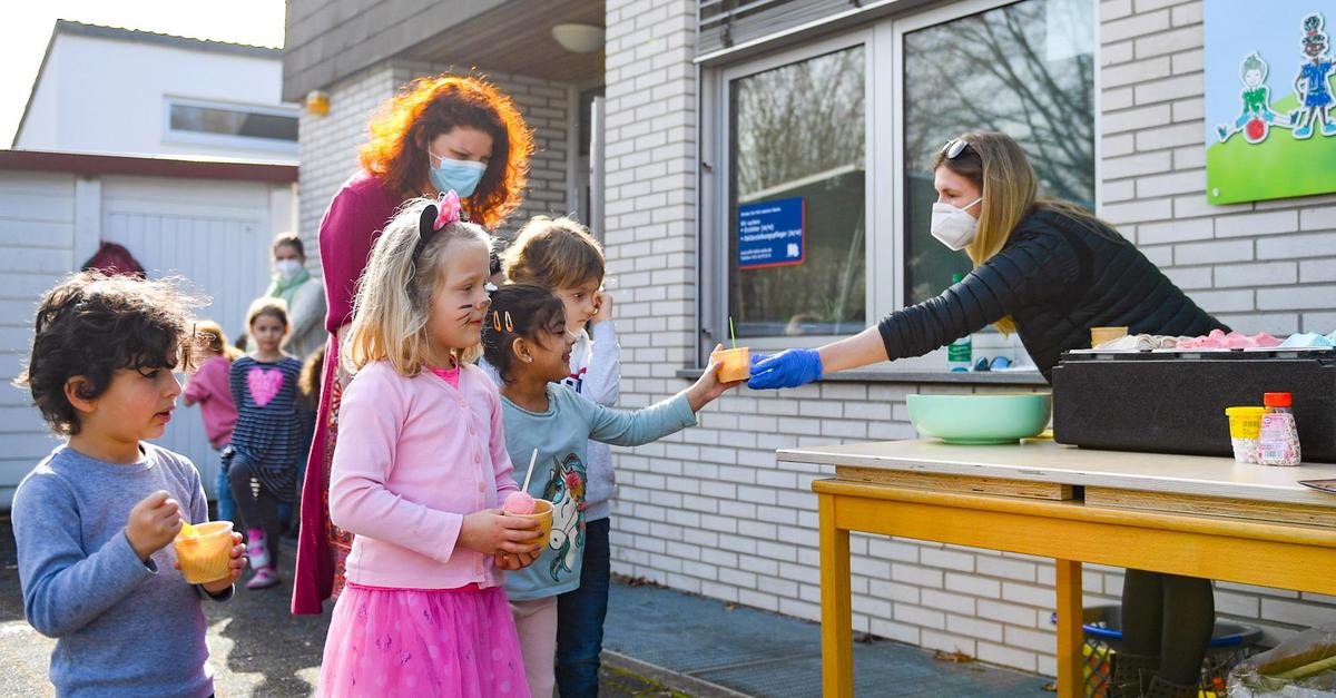Ein Eis als Danke in Rüsselsheimer Kita „Am Alten Waldsee“