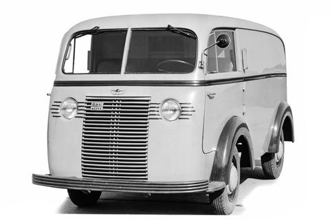 Der Prototyp des Opel Blitz 1.5-23 COE aus den 1930er Jahren 