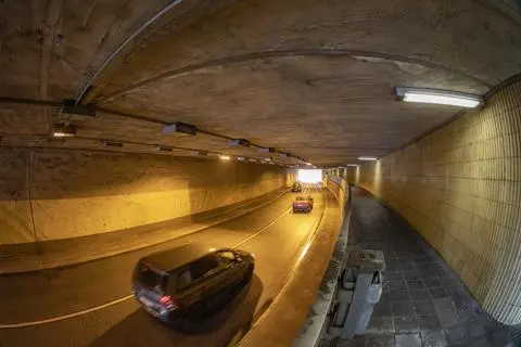 So sah die Stadtunterführung vor der Sanierung im Jahr 2021 aus. 