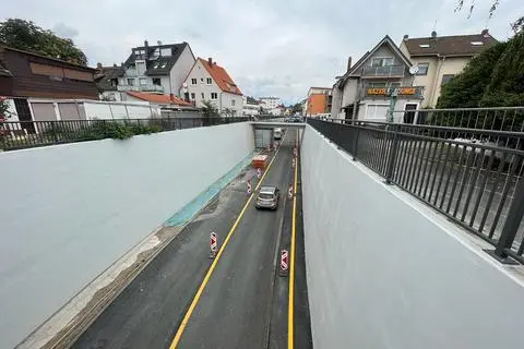 Die Stadtunterführung in Rüsselsheim ist wieder geöffnet.