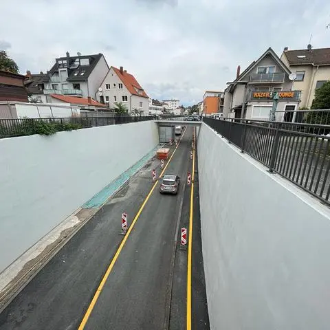 Die Stadtunterführung in Rüsselsheim ist wieder geöffnet.