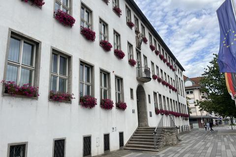 Das Rathaus in Rüsselsheim
