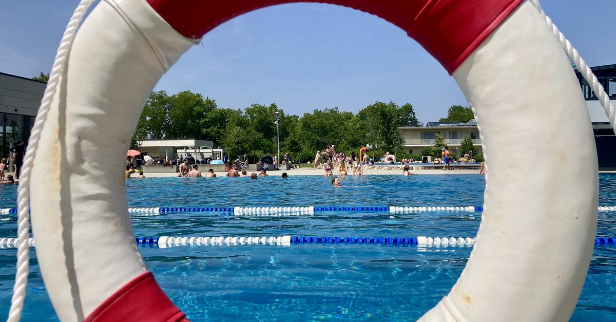 Rüsselsheimer Schwimmbad lockt in Hessens heißester Stadt