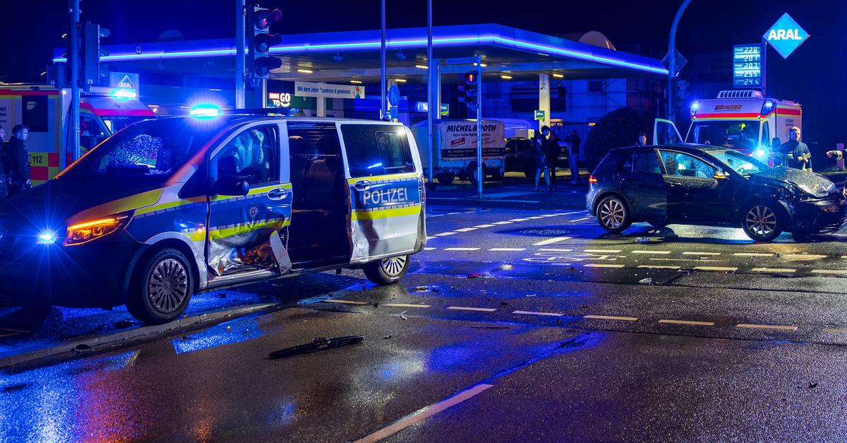 40.000 Euro Schaden bei Unfall mit Streifenwagen in Rüsselsheim