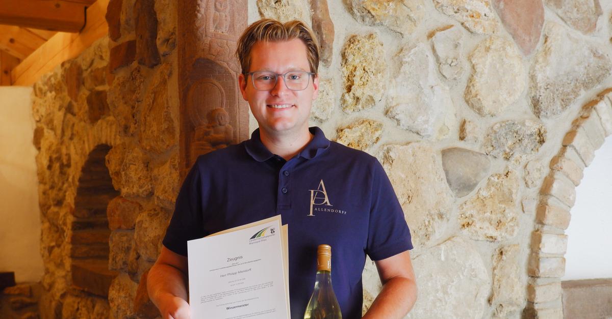 Philipp Allendorff ist frisch gebackener Winzermeister in Wicker
