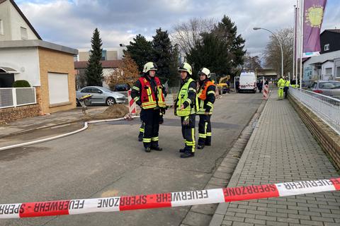 Feuerwehr-Sperrzone: Der Bereich des Gaslecks in der Liebigstraße wurde am Mittwoch abgesperrt.