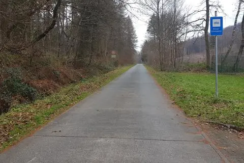 Die alte Panzerstraße zum Depot führt auch in die Weidelbacher Gemarkung "Weitefeld". Dieser Privatweg ist die direkte Verbindung von Frohnhausen zu dem Grillplatz, der nur wenige 100 Meter von der Straße entfernt ist.