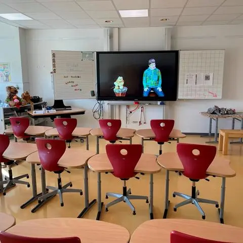 Die heutigen Klassenzimmer ermöglichen einen interaktiven Unterricht.
