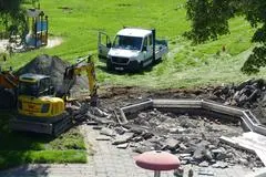 Abbruch: Das Kinderbecken im Domblickbad existiert nicht mehr.