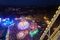 Bunter Gallusmarkt: Nächtlicher Bilck auf den Rummelplatz auf der Lahninsel.