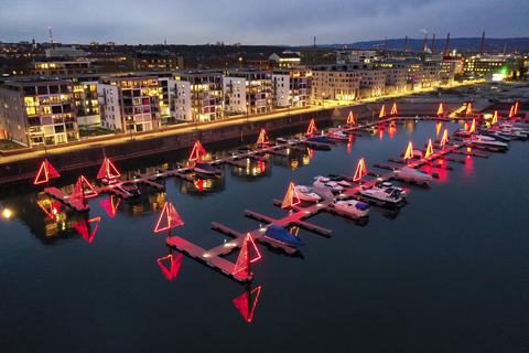 Die Illumination im Zollhafen fällt dieses Jahr aus.