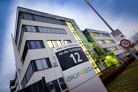 Der Biontech-Firmensitz an der Goldgrube in Mainz. Archivfoto: Sascha Kopp
