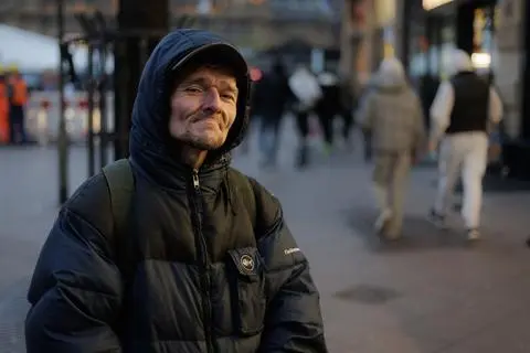 Marcel lebt seit 2010 in Frankfurt auf der Straße.