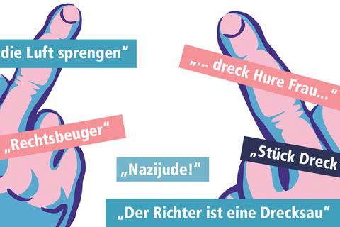 Hass- und Drohkommentare im Internet sind Straftaten. Fotos: trex_mf_adobe stock; Montage: vrm/cat