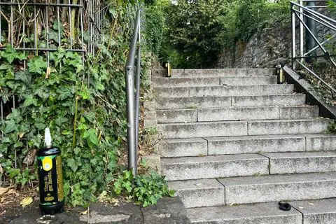 Auch in Wiesbaden findet man immer wieder leere Lachgas-Kartuschen.