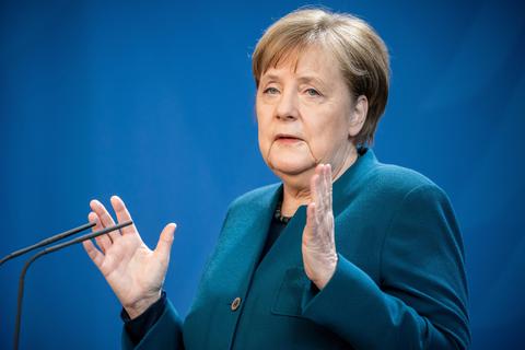 Angela Merkel hat sich vermutlich nicht mit dem Coronavirus angesteckt. Foto: dpa