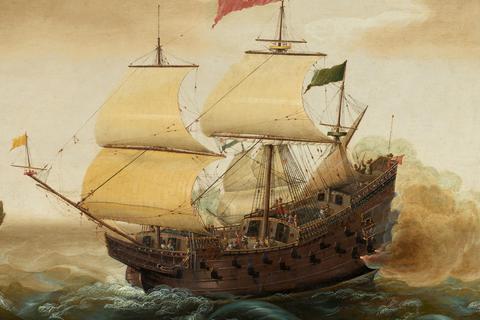 Mit Schiffen wie diesem (Darstellung einer spanischen Galeone um 1618/20, von Cornelis Verbeeck) überquerten die Spanier den Atlantik quasi im Pendelverkehr. Der „Nuestra Señora de Atocha“ wurde vor 400 Jahren ein Hurrikan zum Verhängnis.   Quelle: Wikipedia/Public Domain 