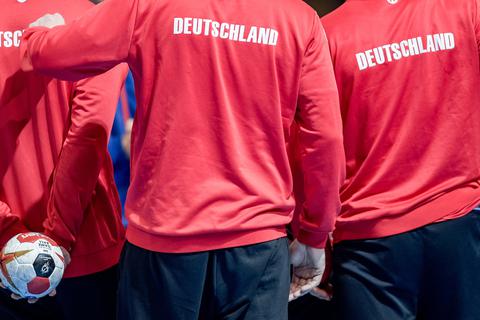 Training der deutschen Handballer. Foto: dpa
