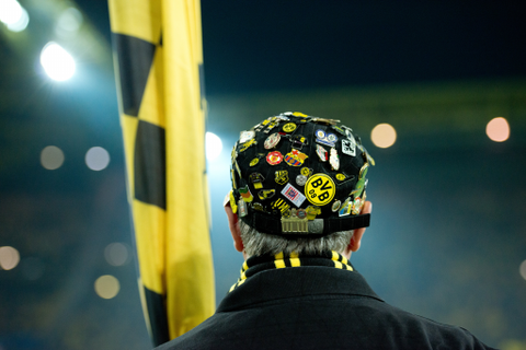 Ein Fan von Borussia Dortmund. Foto: dpa