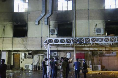Beim Brand auf einer Corona-Station in einem Bagdader Krankenhaus sind zahlreiche Menschen gestorben. Foto: dpa