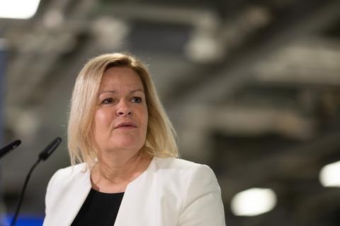 Bleibt sie Ministerin? Bundesinnenministerin und SPD-Landesvorsitzende Nancy Faeser.