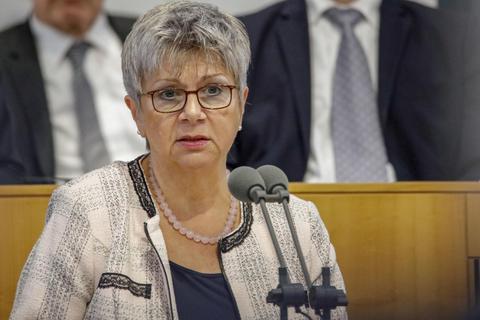 Helga Lerch in einer Landtagssitzung. Archivfoto: Sascha Kopp