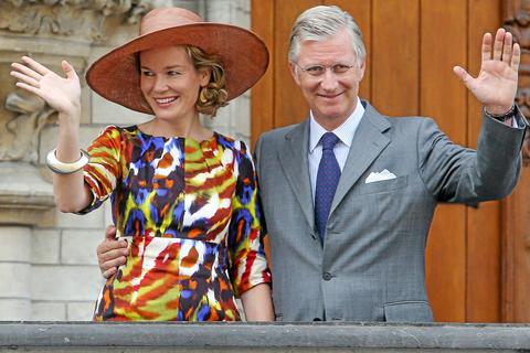 König Philippe und Königin Mathilde von Belgien. Archivbild 2013: dpa