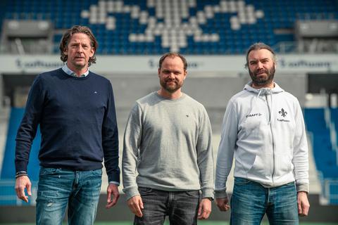 Visionen für die künftige Jugendarbeit haben (von links) Carsten Wehlmann, Björn Müller und Björn Kopper. Foto: SV Darmstadt 98 