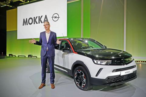 In Rüsselsheim hat Opel-Chef Michael Lohscheller jetzt den neuen Mokka vorgestellt. Foto: Opel