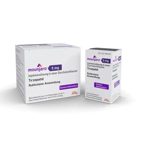 In der EU und damit auch in Deutschland ist das Lilly-Medikament "Mounjaro" sowohl zur Behandlung von Diabetes Typ 2 als auch zur Gewichtsreduktion bei Adipositas, also starkem Übergewicht, zugelassen. 